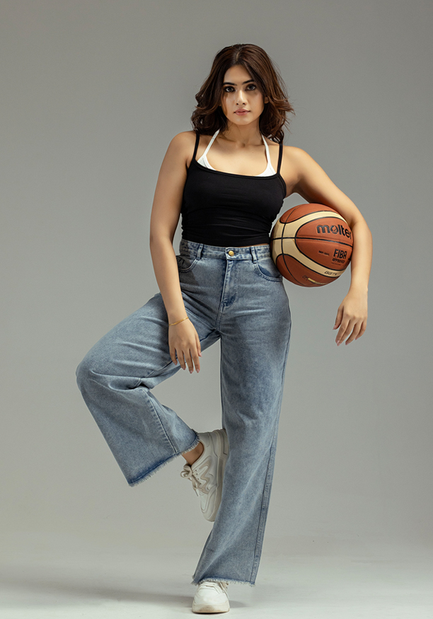 HENASSY WIDE LEG JEAN